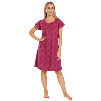Dámská noční košile Gina růžová (19130-DEFMEF) L