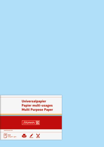 Barevný papír A4 universal světle modrý