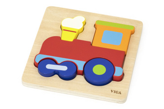 Dřevěné puzzle Mašinka