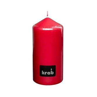 Krab - válcová svíčka 70 × 150 mm, bordó