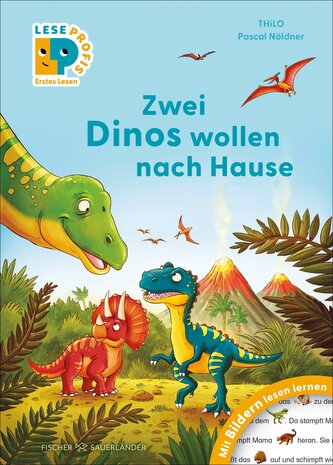 Leseprofis - Mit Bildern lesen lernen: Zwei Dinos wollen nach Hause, Erstes Lesen