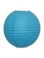 Lampion papírový 25 cm, modrý