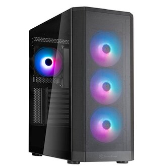 SilverStone FARA 514X, Midi-Tower skříň, 4x RGB větráky v balení, podpora 2x 360mm radiátoru, černý SilverStone FARA 514X, Midi-Tower skříň, 4x RGB větráky v balení, podpora 2x 360mm radiátoru, černý