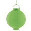 Lampion se světlem 20 cm, zelená