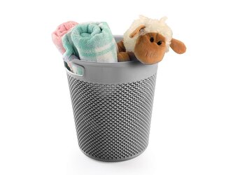 KULATÝ PLASTOVÝ KOŠ LAVADO 28X30CM 12L ANTRACITOVÝ