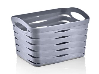 PLASTOVÝ KOŠÍK LINEA 21X16X14CM 3,3L ANTRACITOVÝ