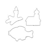 Vykrajovačka nerez Vánoce sada 3 ks