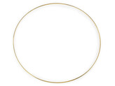 Kovový kruh Ø30,5 cm lakovaný - 1 ks - 3 zlatá