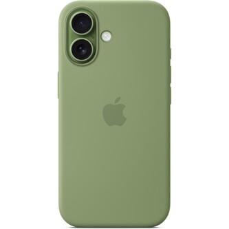 Apple silikonový kyt s Magsafe na iPhone 17 světle mechový