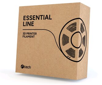 Filament C-TECH ESSENTIAL LINE, PETG, černá, 1,75mm, 1kg
