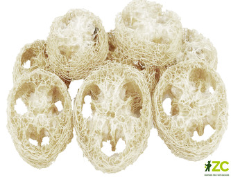 Dekorace - Luffa plátky bělené 25 g