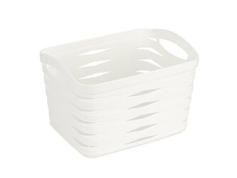 PLASTOVÝ KOŠÍK LINEA 21X16X14CM 3,3L KRÉMOVÝ