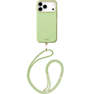 UNIQ Coehl Mirelle MagSafe kryt s poutkem iPhone 17 Pro Max Lint Green