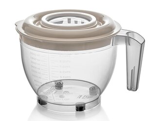 PLASTOVÁ MÍSA NA MÍCHÁNÍ GRANO 2,5L S VÍKEM BÉŽOVÁ