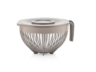 PLASTOVÁ MÍSA NA MÍCHÁNÍ LUNA 3L S POKLOPEM KRÉMOVÁ