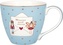 Porcelánový hrnek Xmas Letter Pale Blue