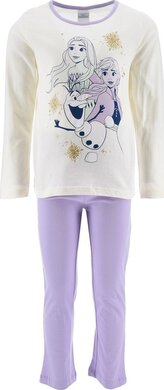Dívčí pyžamo FROZEN Anna Elsa Olaf dlouhé, fialová, velikost: 104