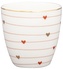 Mini porcelánový hrnek na latté Grace White