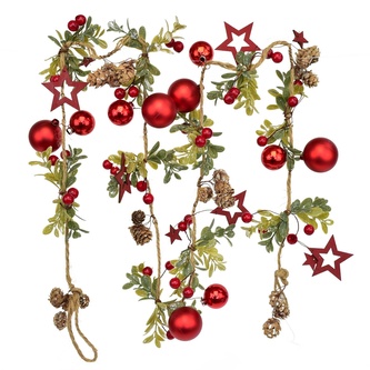 Girlanda červená 150 cm