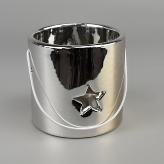 Svícen s ouškem stříbrný