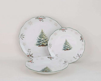 SANTA LILA Komplet 3 talerzy 26,3/20,5/22,5cm