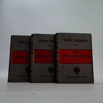 Ruská Knihovna dil I, II, III. Spisy L.N. Tolstého.