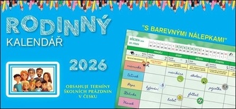 Rodinný kalendář 2026 - stolní kalendář