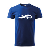 Tričko s potiskem Navždy jeho: modré 4XL