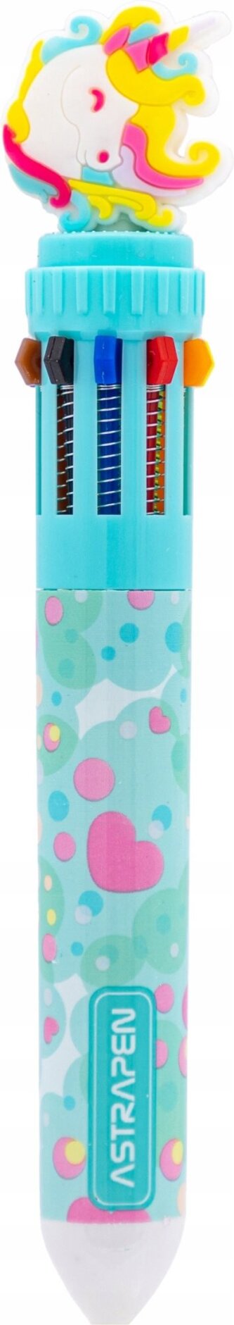 ASTRA Propiska s 10 náplněmi pastelová modrá