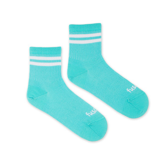 Tříčtvrteční ponožky Proužek světle modré Modré S (35-38)