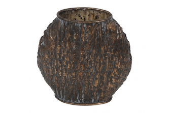 Bronzová váza kulatá Ebony S, 21,5 cm