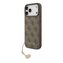 Guess 4G Charm Zadní Kryt pro iPhone 17 Pro Max Tone on Tone Brown