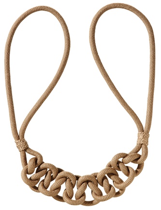 Ozdobný úvaz na závěsy - šedá