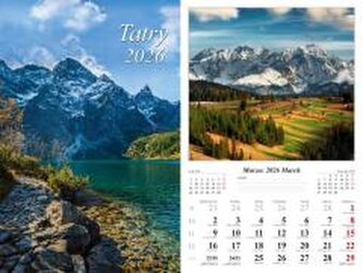 Kalendarz 2026 ścienny Tatry