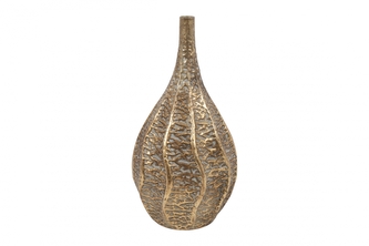 Váza Dijon zlatá S, 48 cm