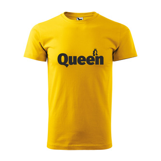 Tričko s potiskem Queen: žluté L