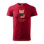 Tričko s potiskem I´m not shy, I´m just selectively social: červené 5XL