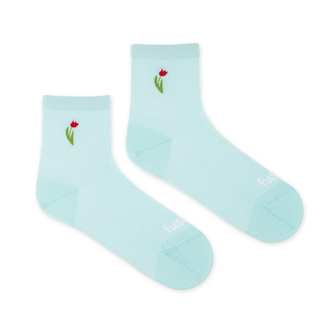 Tříčtvrteční ponožky Tulipán Modré M (39-42)