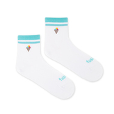 Tříčtvrteční ponožky Zmrzlina Bílé S (35-38)