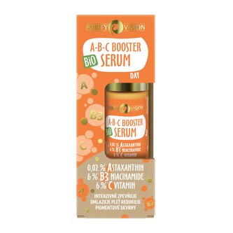 Purity Vision Denní pleťové sérum ABC Booster Day (30 ml) - s astaxanthinem, niacinamidem a vitamínem c Purity Vision Denní pleťové sérum ABC Booster Day (30 ml) - s astaxanthinem, niacinamidem a vitamínem c