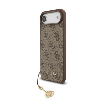 Guess 4G Charm Zadní Kryt pro iPhone 17 Air Tone on Tone Brown