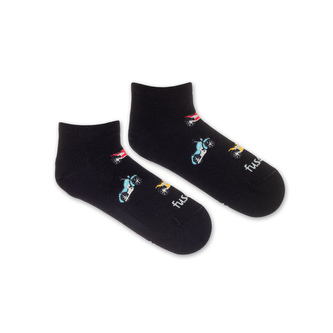 Kotníkové ponožky Motorky Černé L (43-46)