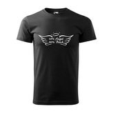 Tričko s potiskem 10% angel, 90% bitch: černé 3XL