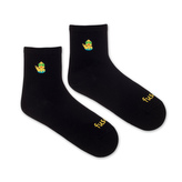 Tříčtvrteční ponožky Kačenka Černé S (35-38)