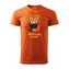 Tričko s potiskem I´m not shy, I´m just selectively social: oranžové 3XL
