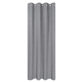 Záclona s kroužky, uni - světle šedá, 245 mm, 140 mm