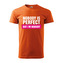Tričko s potiskem Nobody is perfect, but I´m nobody: oranžové 4XL