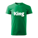 Tričko s potiskem King: zelené 3XL