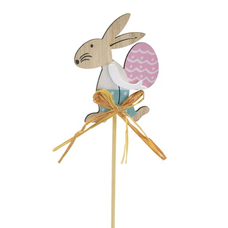 Zajíček dřevěný zápich 35 cm