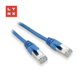 LYNX FTP patch kabel Cat5e PVC, CCA, 3m, modrý
